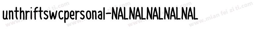 unthriftswcpersonal字体转换