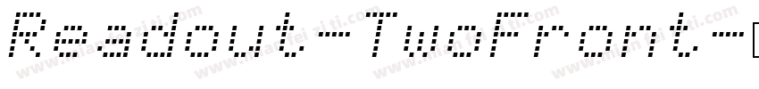 Readout-TwoFront字体转换