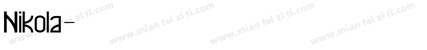 Nikola字体转换