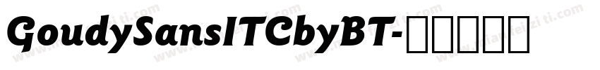 GoudySansITCbyBT字体转换