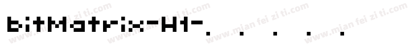 bitMatrix-H1字体转换