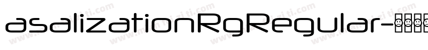 asalizationRgRegular字体转换
