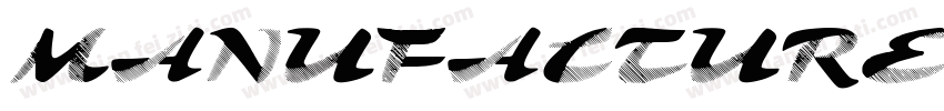 MANUFACTURE字体转换