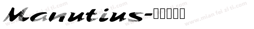 Manutius字体转换