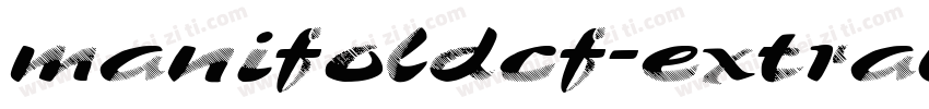 manifoldcf-extrabold字体转换