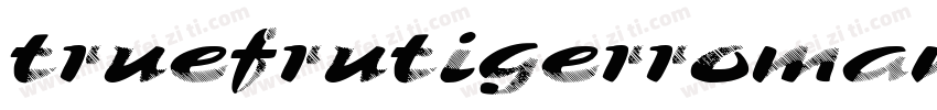 truefrutigerroman字体转换