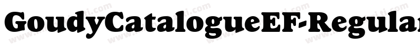 GoudyCatalogueEF-Regular字体转换