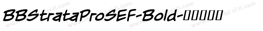 BBStrataProSEF-Bold字体转换
