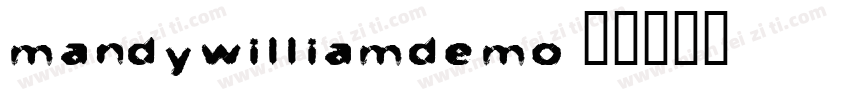 mandywilliamdemo字体转换
