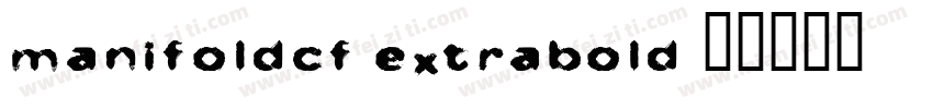manifoldcf-extrabold字体转换