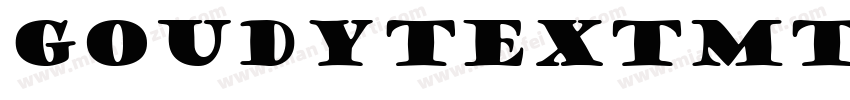 GoudyTextMTW05字体转换