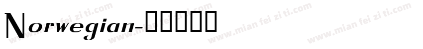 Norwegian字体转换