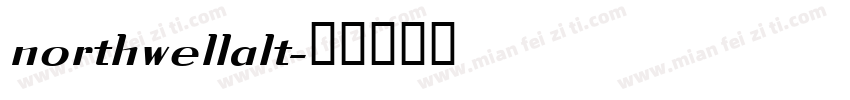 northwellalt字体转换