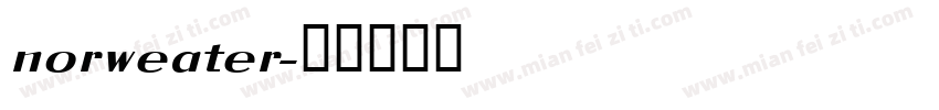 norweater字体转换