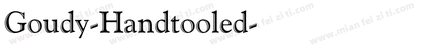 Goudy-Handtooled字体转换