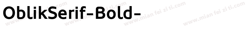 OblikSerif-Bold字体转换