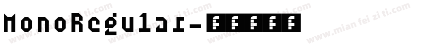 MonoRegular字体转换