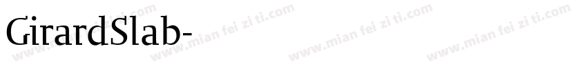 GirardSlab字体转换