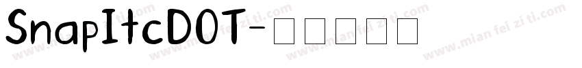 SnapItcDOT字体转换