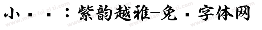 小红书：紫韵越雅字体转换