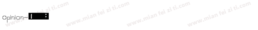 Opinion字体转换