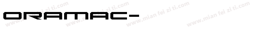 oramac字体转换