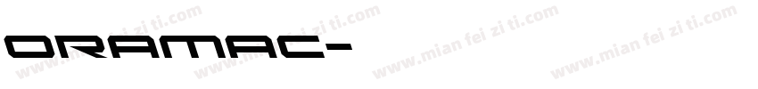 oramac字体转换