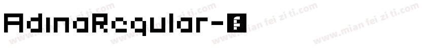 AdinaRegular字体转换