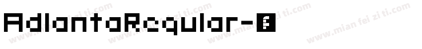 AdlantaRegular字体转换