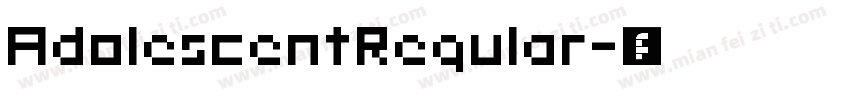 AdolescentRegular字体转换