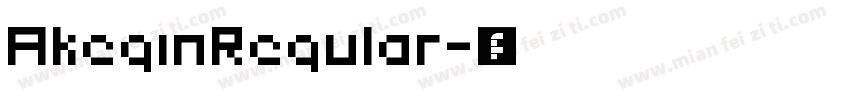 AkeginRegular字体转换