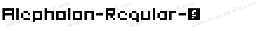Alepholon-Regular字体转换