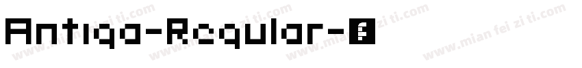 Antiga-Regular字体转换