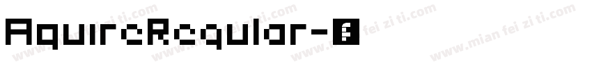 AquireRegular字体转换