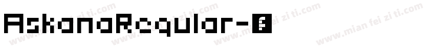 AskanaRegular字体转换