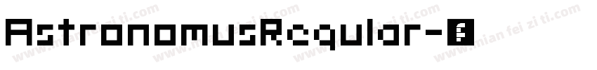 AstronomusRegular字体转换