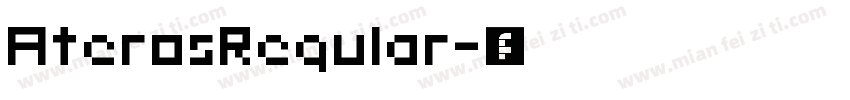 AterosRegular字体转换