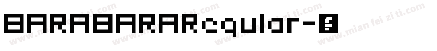 BARABARARegular字体转换