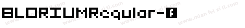 BLORIUMRegular字体转换