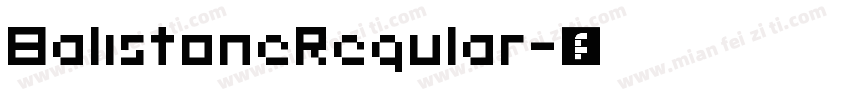 BalistoneRegular字体转换