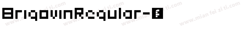 BrigovinRegular字体转换