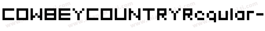 COWBEYCOUNTRYRegular字体转换