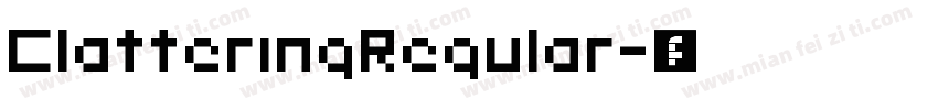 ClatteringRegular字体转换