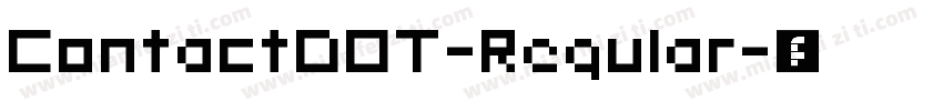 ContactDOT-Regular字体转换
