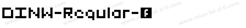 DINW-Regular字体转换