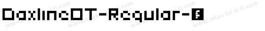 DaxlineOT-Regular字体转换