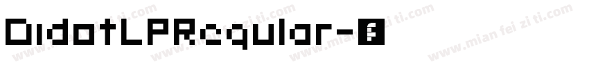 DidotLPRegular字体转换