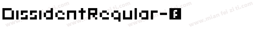 DissidentRegular字体转换
