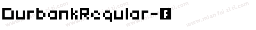 DurbankRegular字体转换