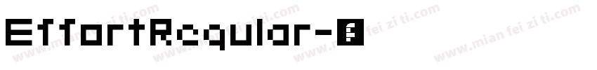 EffortRegular字体转换